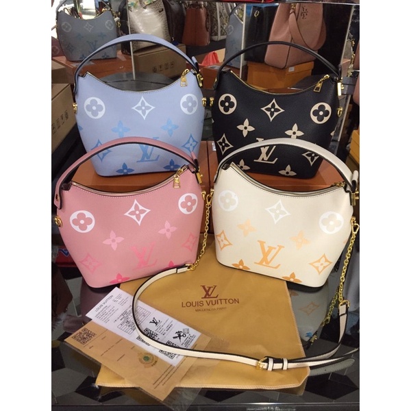 Jual LV Marshmallow Hobo Bag 45697 with Box (Ada No.Seri) / Semi