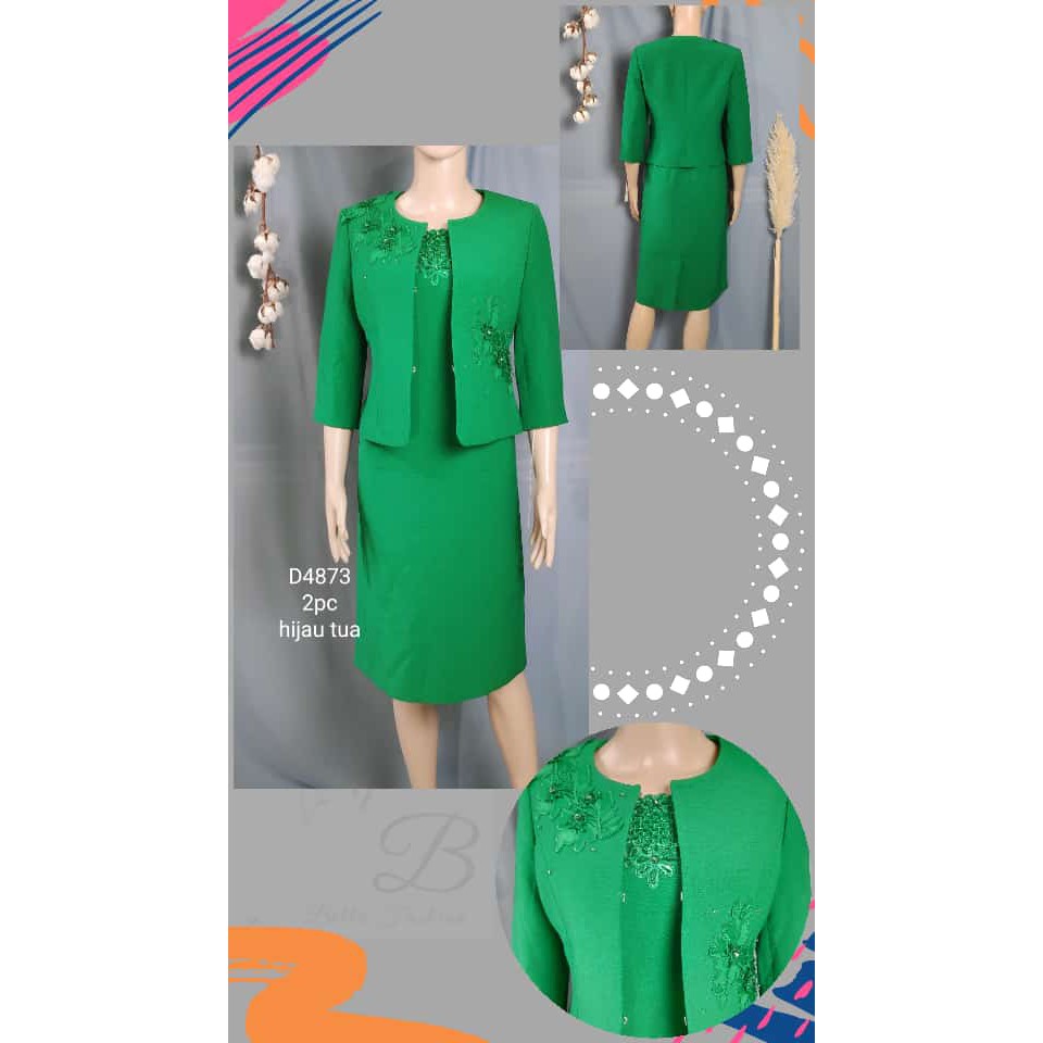 SETELAN DRESS 2 PSC DRAGON BAHAN KUALITAS PREMIUM IMPORT D4873