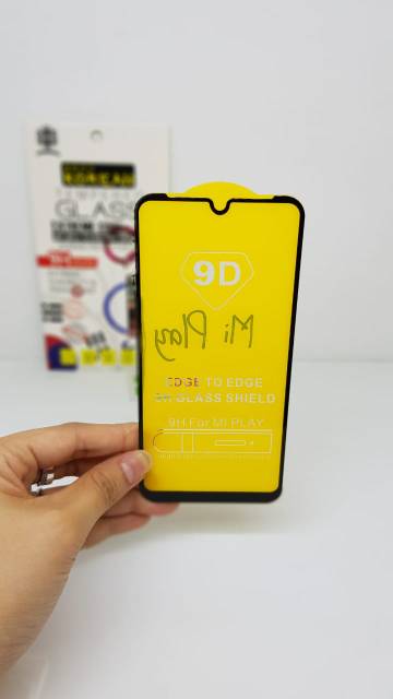 KOREAN Tempered Glass Xiaomi Mi Play 5.84&quot; FULL SCREEN Guard Xiaomi Play FULL GLUE FULL LAYAR