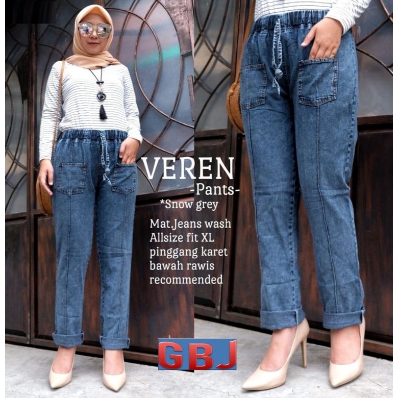 celana boyfriend baggy pants jeans model rawis terbaru 2022 original