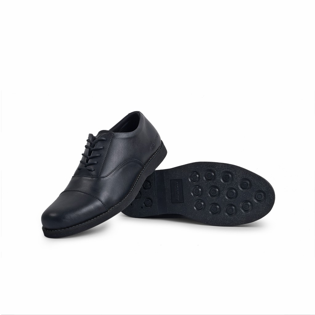 Oxford Black | 38-46 | Sepatu Kulit Asli Pantofel Genuine Leather Hitam Cowok Pria Casual Ori| FORIND x Story of Monday Mndy