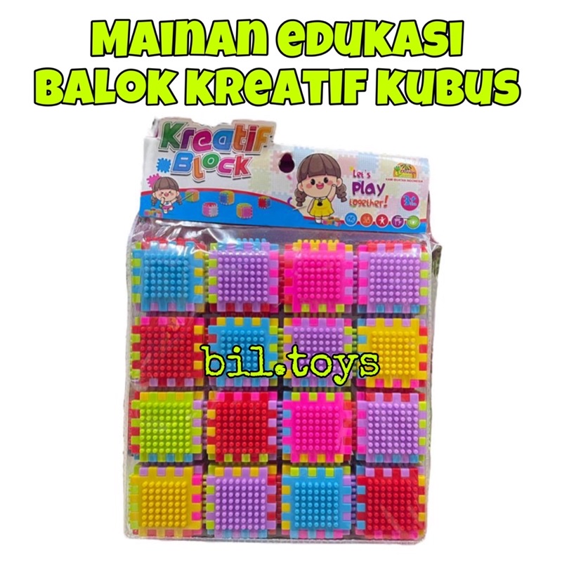 MAINAN BALOK KUBUS KREATIF BLOCKS OCT9902