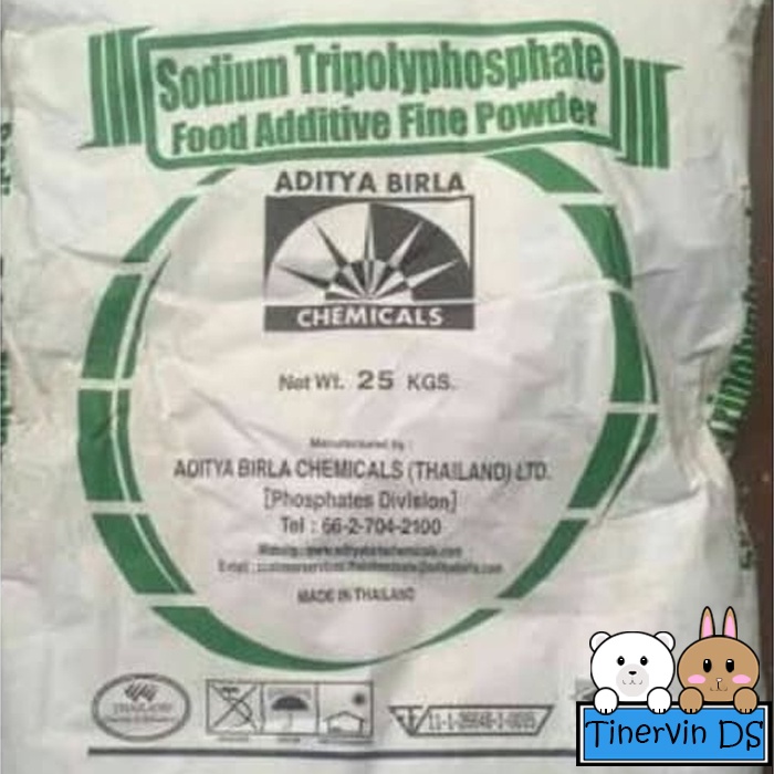 

Sodium Tripolyphosphate STPP/STTP - ADITYA BIRLA (Thailand) - FOOD GRADE - 1 sak 25kg
