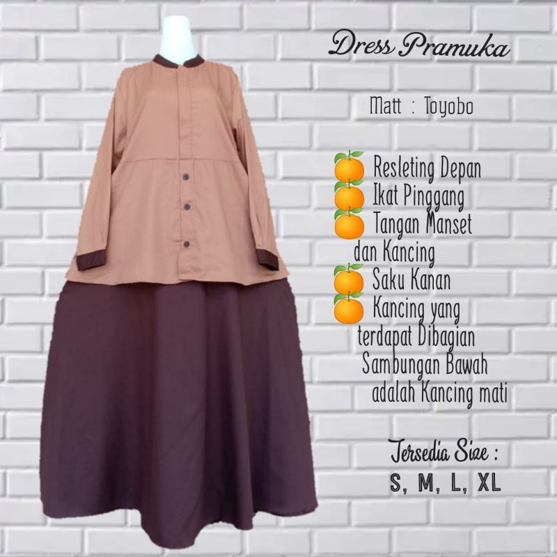 Gamis Seragam Pramuka Setelan / Baju pramuka
