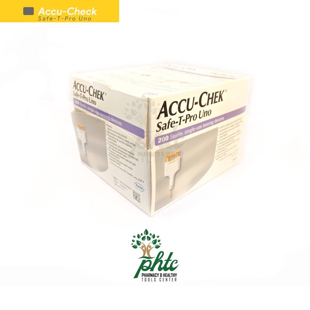 Accu Check Soft Click l Jarum Lancet Isi 200 pcs l Lancets Accucheck Safe T Pro Uno