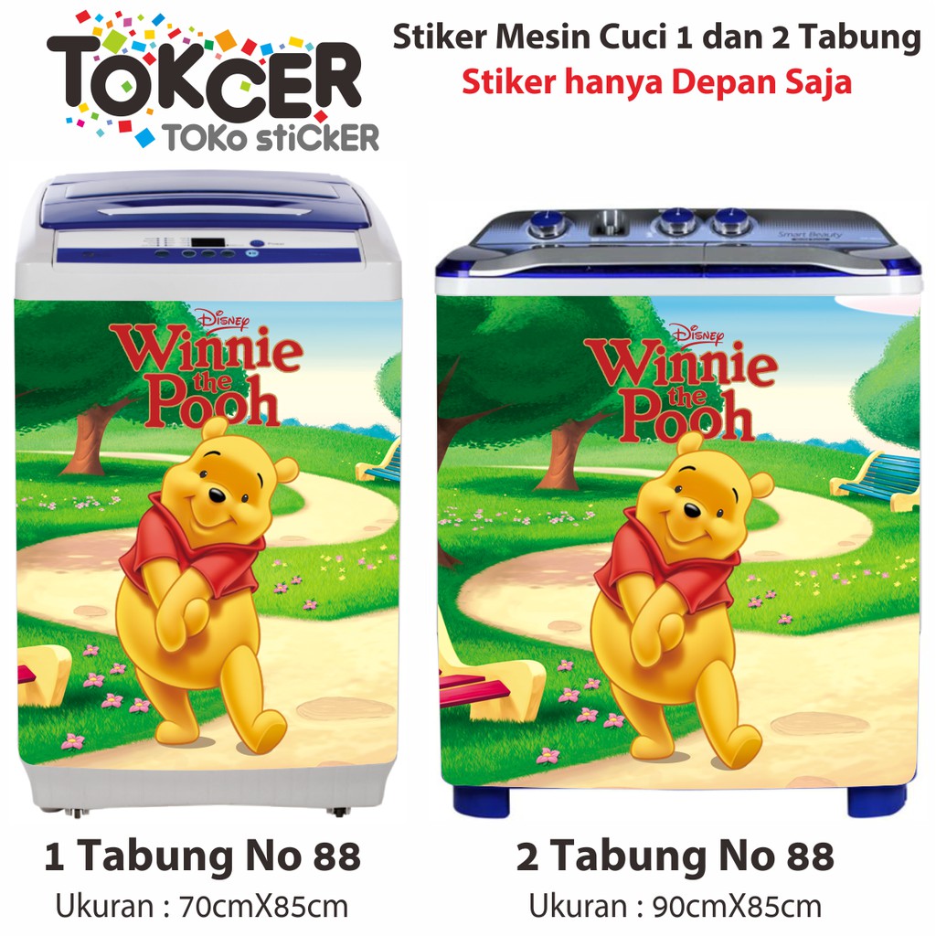 Stiker Mesin Cuci Winnie The Pooh