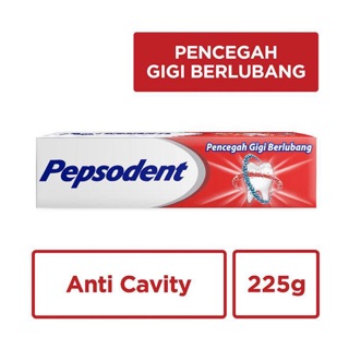 PEPSODENT kemasan 190/ 225 gram pasta gigi pencecah gigi berlubang