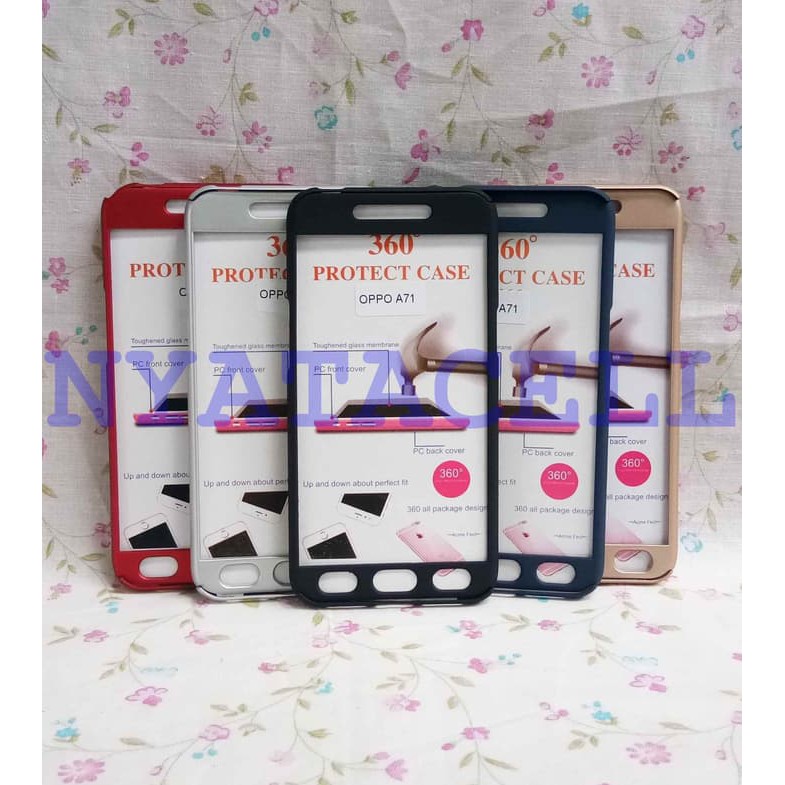 Case Protect 360 Oppo A71 Slim Hard/Ipaky/Full Body/Casing dari Aksesoris HP Ku..