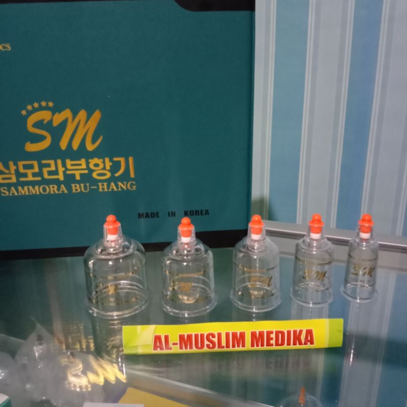 Kop Bekam Sammora no.1 2 3 4 5 Koper Biru Eceran (satuan)/ Alat Bekam Samora isi Ulang Refil eceran(