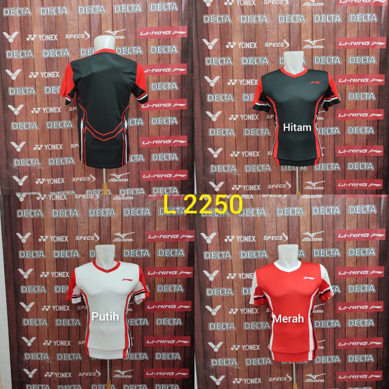 LI-NING 2250 BAJU KAOS PAKAIAN JERSEY OLAHRAGA BADMINTON BULUTANGKIS IMPORT