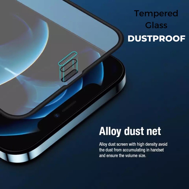 NEW ! TemperedGlass Dustproof For Iphone ( Iphone x - 13promax Ready )