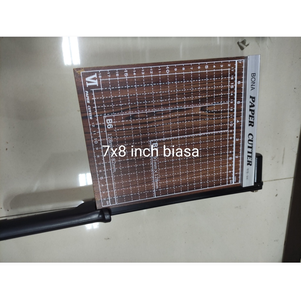 

pemotong kertas bona 7x8 inch alas kayu b5