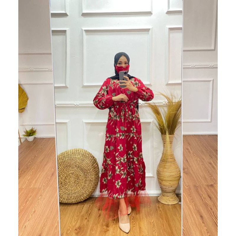 Gamis Monalisa tutu free masker