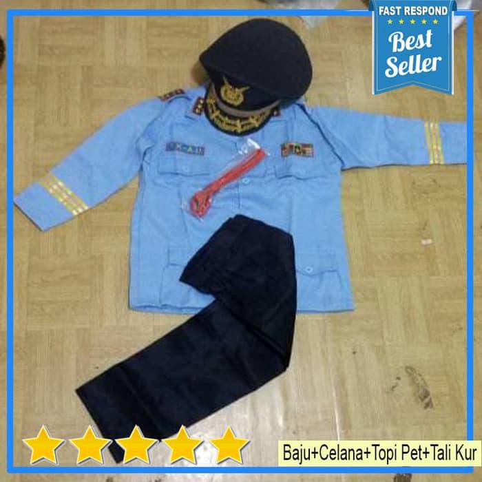 Baju Seragam  Kostum Anak TNI AU Laki Perempuan BEST SELLER