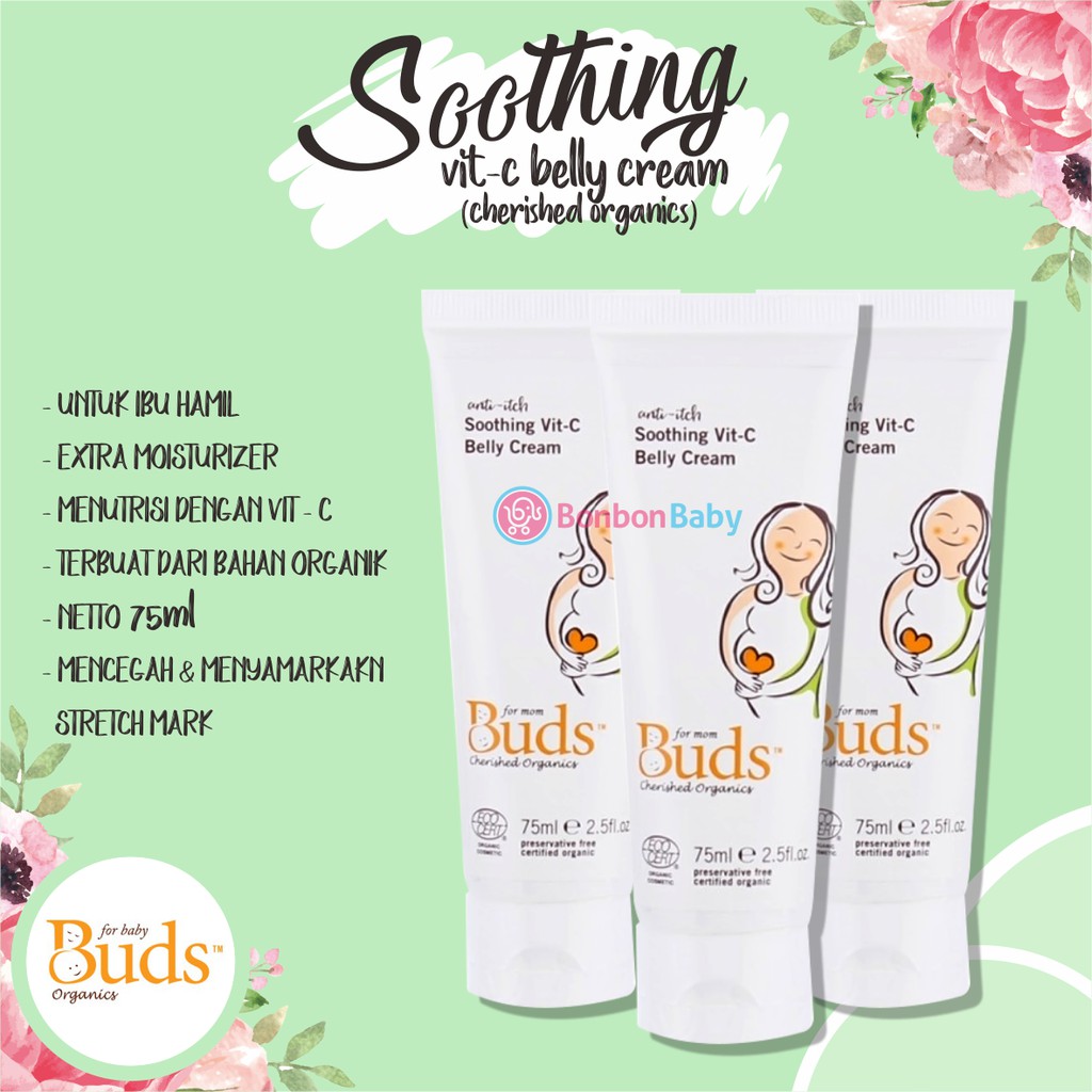 Soothing Vit c Belly Buds  Stretchmark Cream