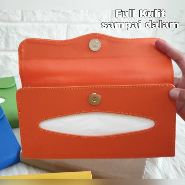 Unik Tempat Tisu Jepit // Tempat Kotak Box Tisu Tissue Kulit Sunvisor Mobil