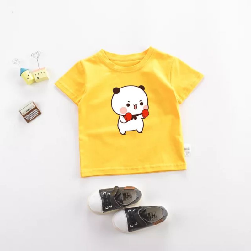 Kaos Anak Costum Gambar Panda Boxing Kaos Anak Distro Unisex Untuk Anak Usia 2 sampai 10tahun