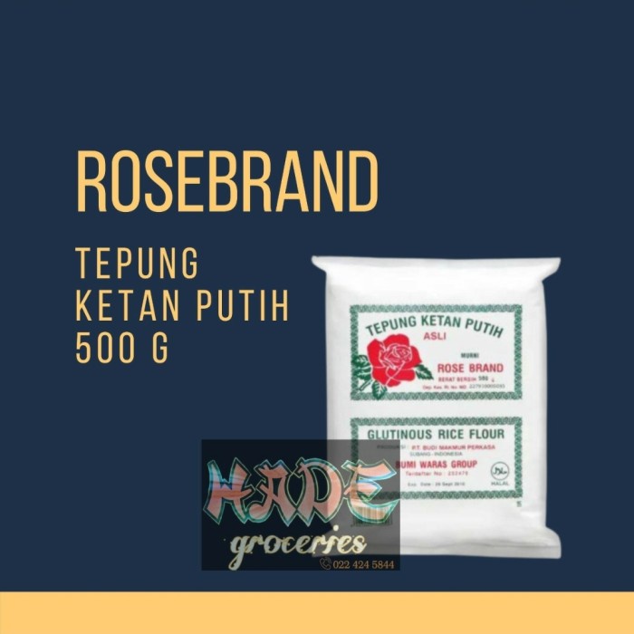 

Ketan-Beras-Tepung- Tepung Ketan Putih Rosebrand 500Gr -Tepung-Beras-Ketan.
