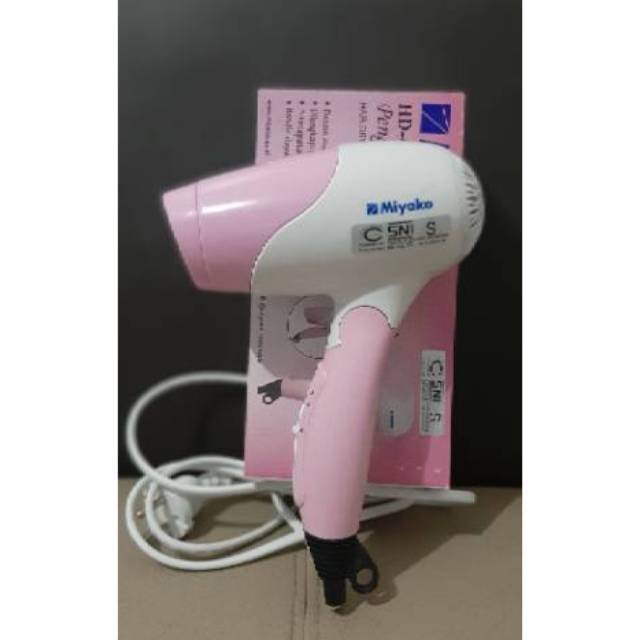 MIYAKO HD 550 / HD 402 PINK HAIR DRYER PENGERING RAMBUT BISA DILIPAT PRAKTIS ORIGINAL GARANSI RESMI