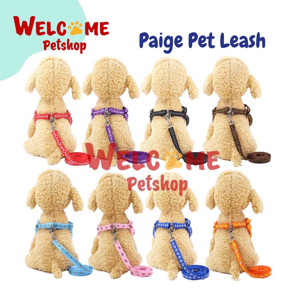 Paige Pet Leash Tali Jalan Ulir Badan Anjing Kucing Kelinci