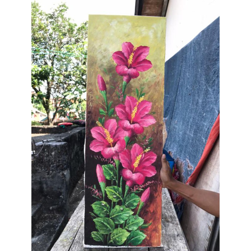 Lukisan Bunga ( Tanpa Bingkai)