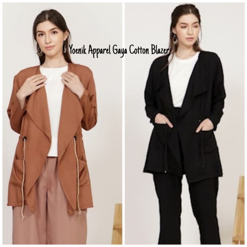 Atasan blazer pakaian Korean style wanita lorfe blazer fashion Outer fashion Korean style atasan smo