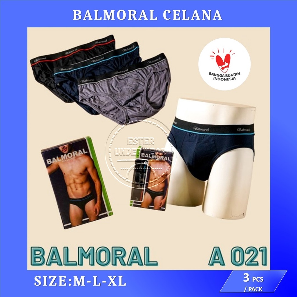 Celana Dalam Pria BALMORAL A 021 ISI 3 PCS