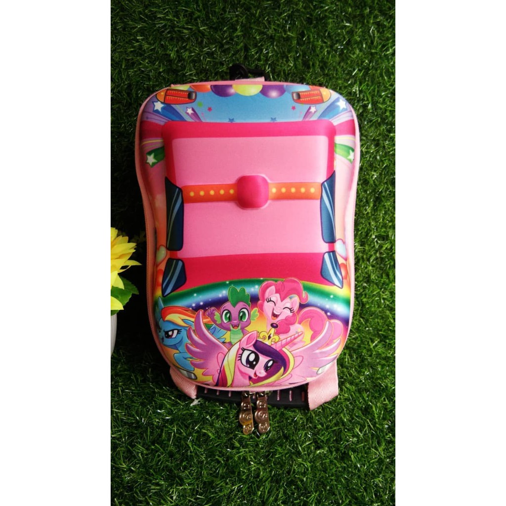 Tas Ransel Bekal Anak Sekolah Hardcase Timbul-Little Pony
