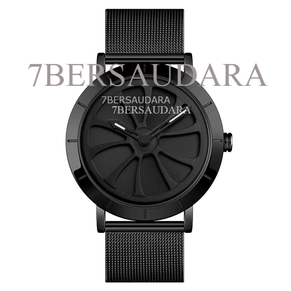 SKMEI Jam Tangan Analog Pria Strap Stainless Steel - 9204