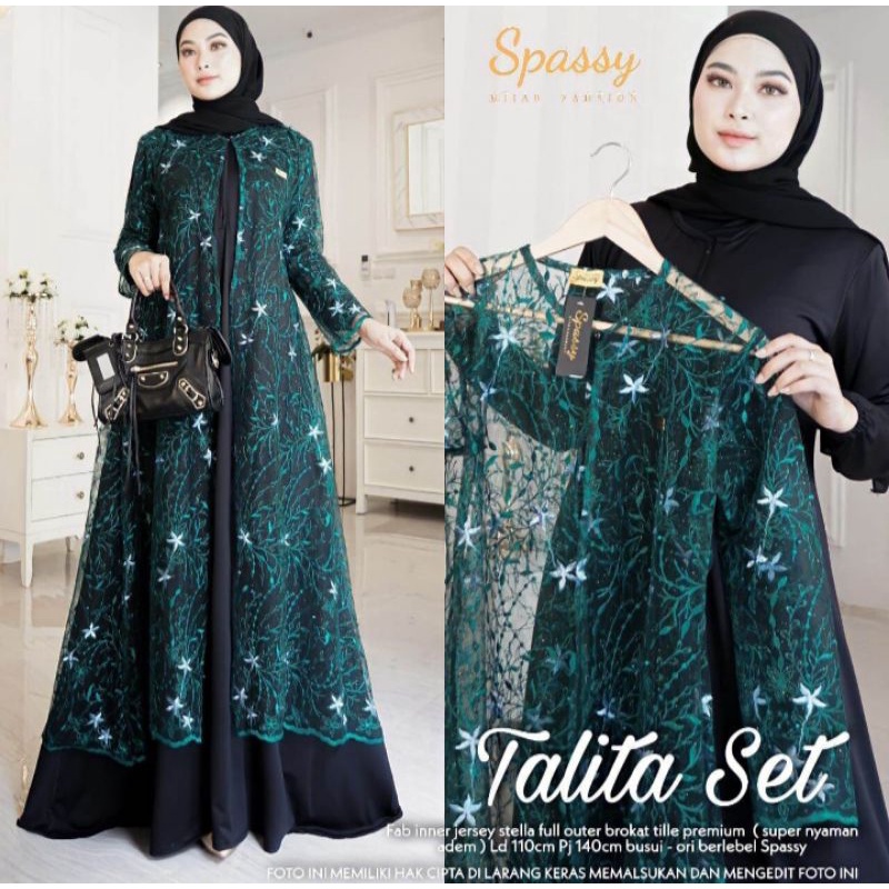 GAMIS SPASSY TERBARU/ GAMIS SET OUTER SPASSY