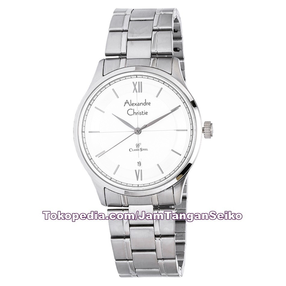 Jam Tangan Pria Alexandre Christie AC 8505 MD BSSSL Original Stainless