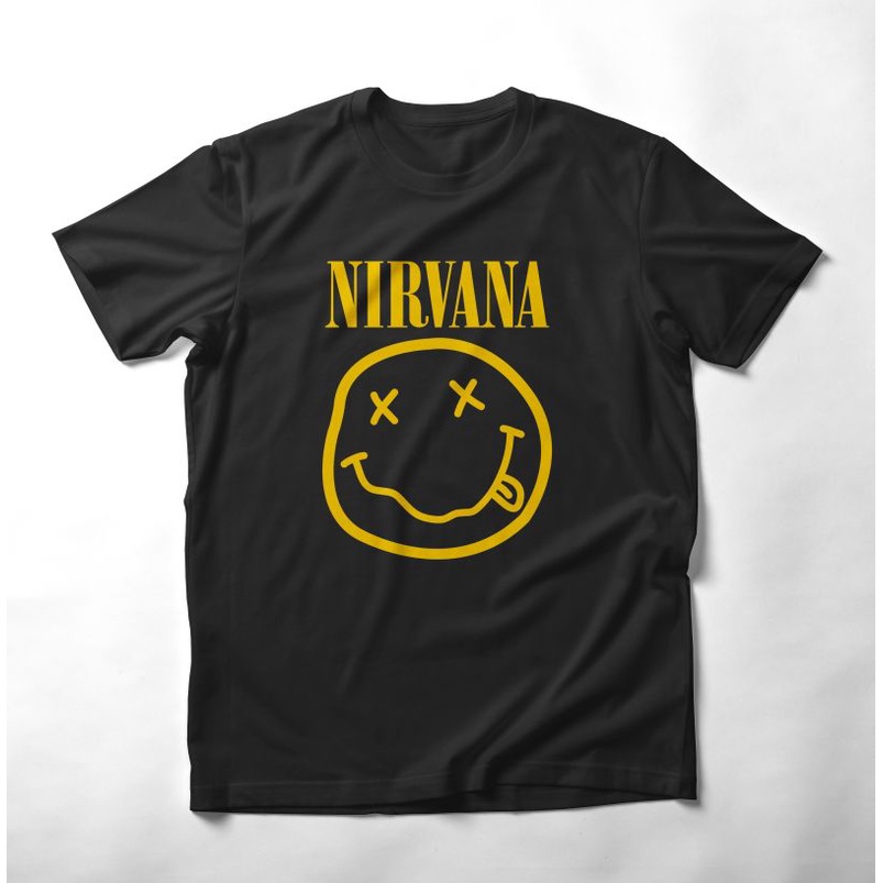 KAOS PENDEK NIRVANA. KAOS MUSIC. KAOS BAND ORIGINAL DISTRO