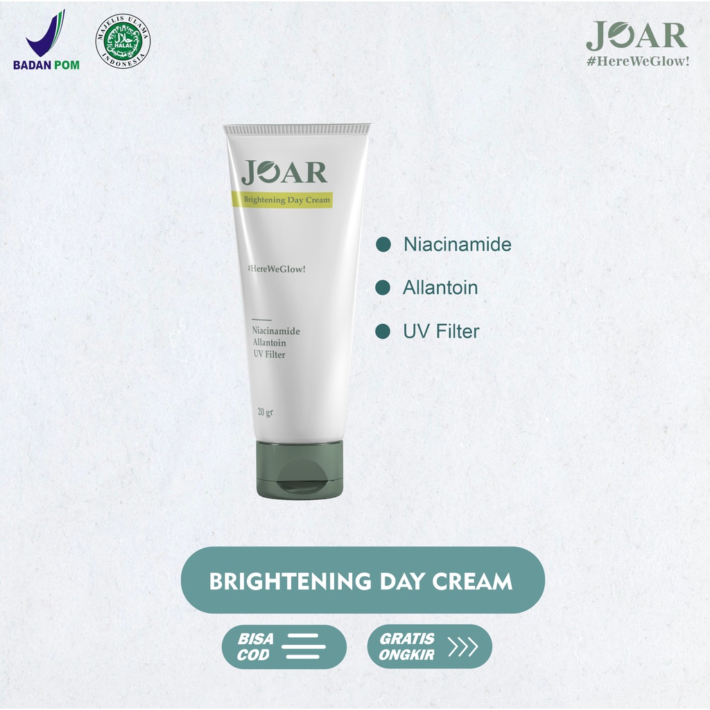 Joar Skincare Day Cream Krim Wajah Niacinamide Kosmetik Pemutih Pelembap