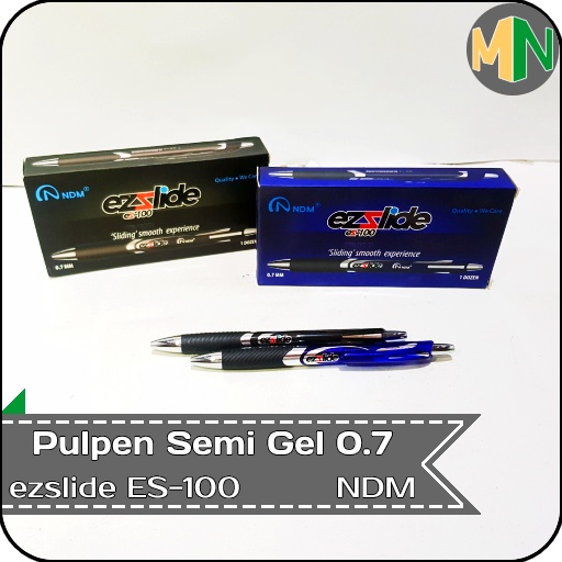 

Pulpen Semi Gel 0.7 ezslide ES-100 NDM