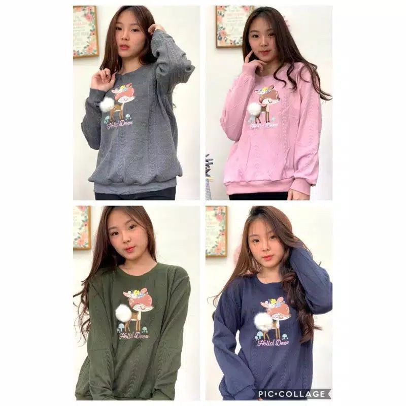 MF rajut pompom import murah