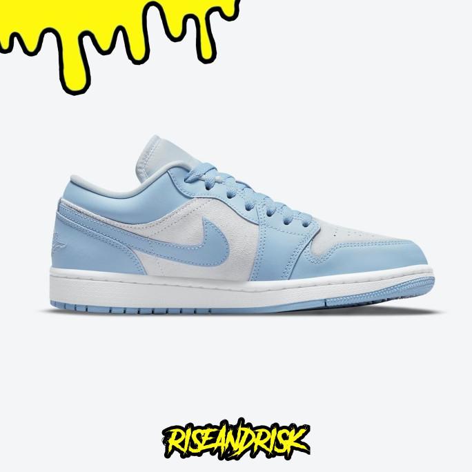 Nike Air Jordan 1 Low Grey University Blue (Womens) Original