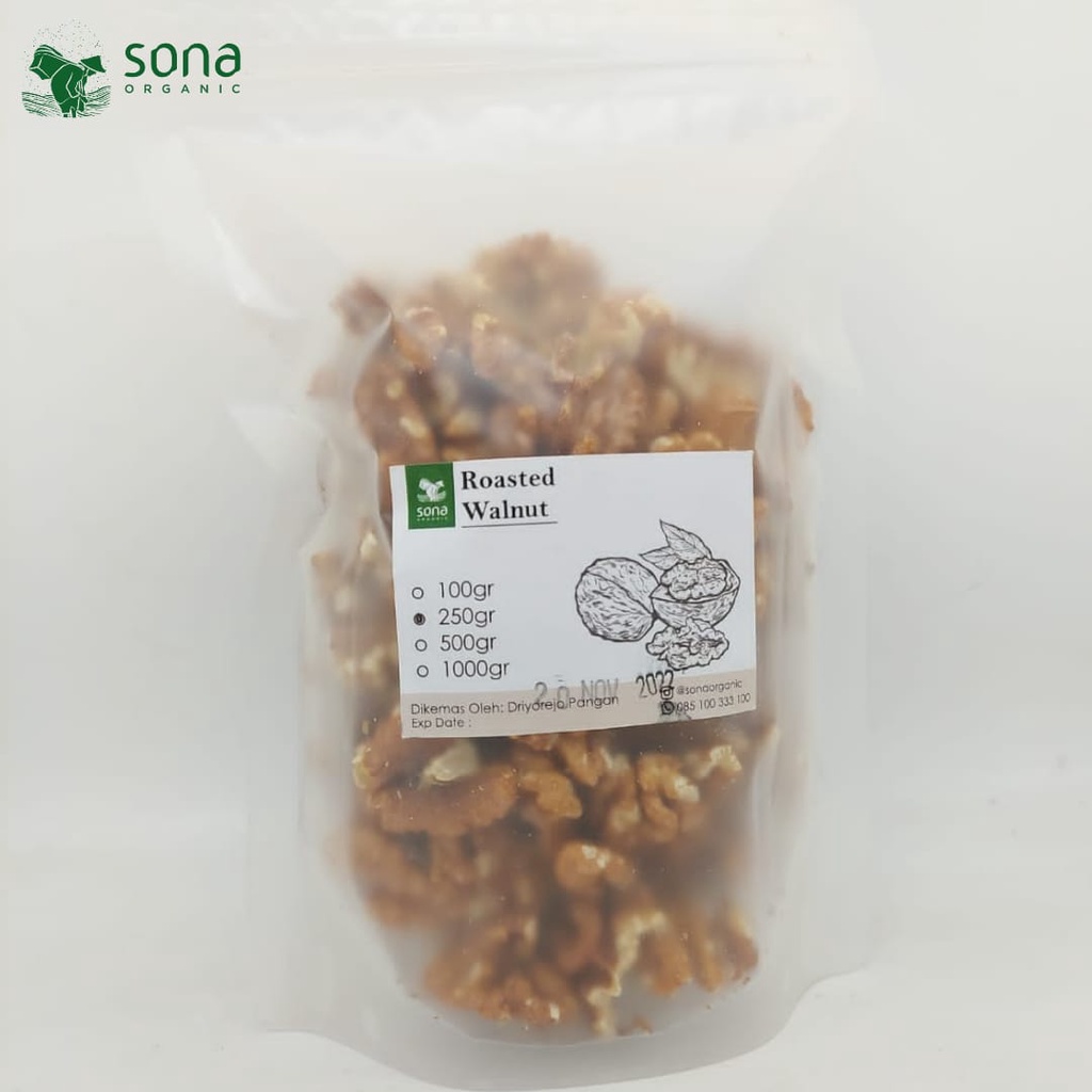 

Roasted Walnut 250gr - Sona - Kacang Walnut Panggang - Walnut Oven Ori