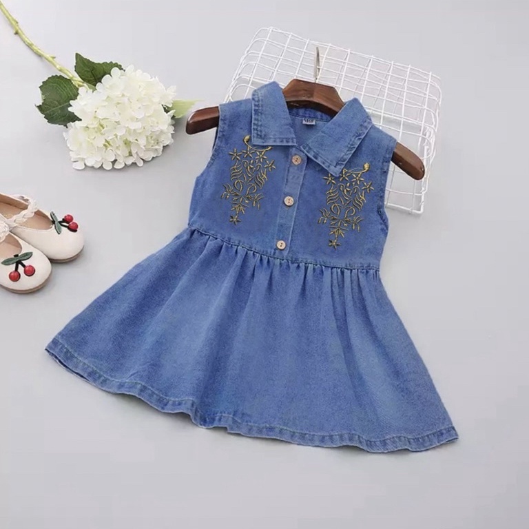 BAJU DRESS LEVIS ANAK PEREMPUAN 1-6 TAHUN ATASAN ANAK PEREMPUAN LEVIS TERBARU