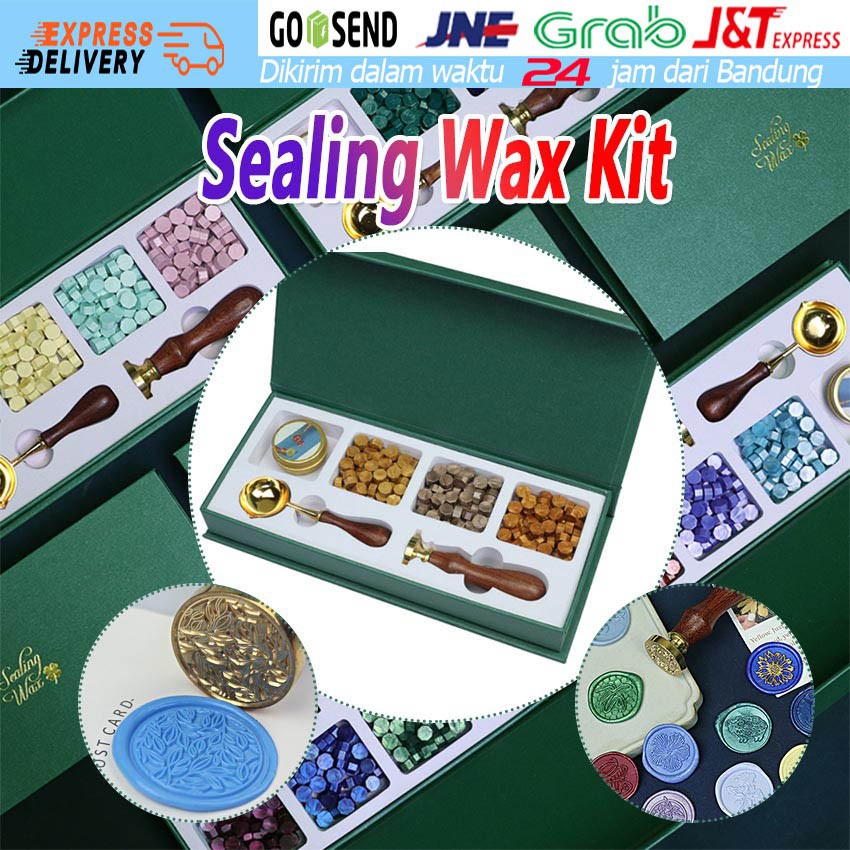 

SET LENGKAP Sealing Wax Breeds Warna Emas Stempel Segel Lilin Stempel Undangan Pernikahan