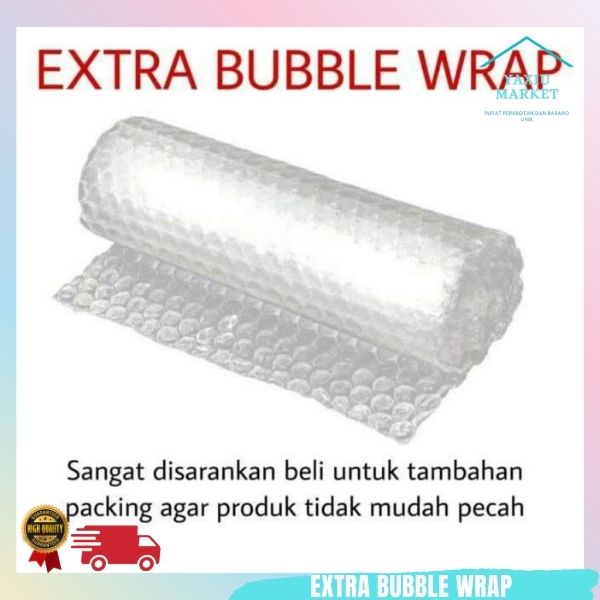 

Packing Tambahan Extra Bubble Wrap 1LAPIS