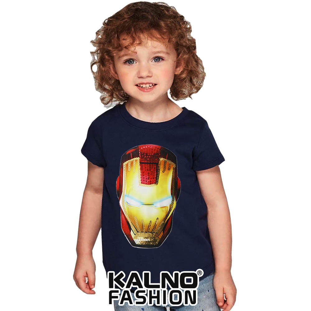 kaos baju anak IRNMAN MUKA umur 1 - 7 tahun baju anak karakter super hero