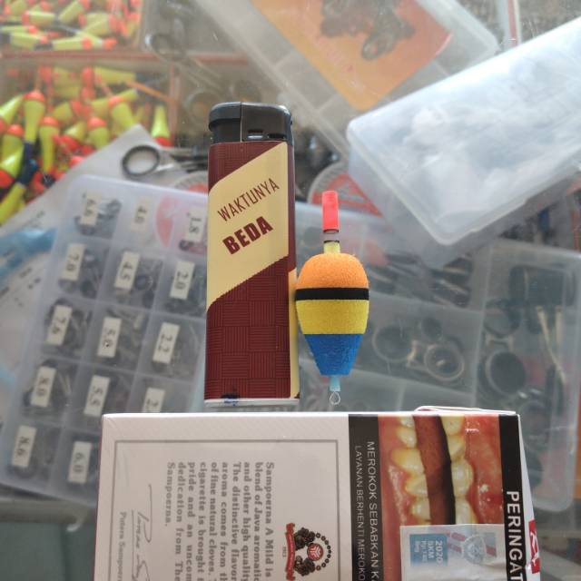 Pelampung pancing busa spons pelampung starlite fosfor