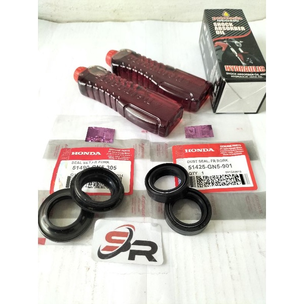 SIL SOK KOMPLIT (GN5) HONDA ORIGINAL GREND SUPRA X125 REVO FIT LEGENDA BEAT SCOOPY VARIO FI OLD KELENGKAPAN PRODUK SIL SOK SEPASANG TUTUP ABU SEPASANG OIL SOK SEPASANG SEMUA MOTOR BEBEK METIK