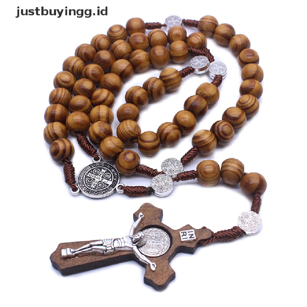 Kalung Rosario Katolik Handmade Dengan Manik-Manik Bulat