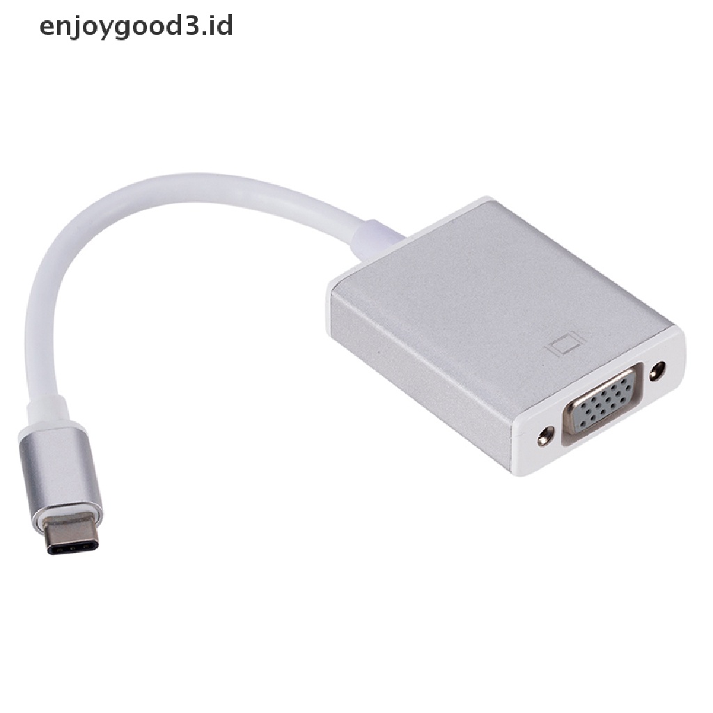 Kabel Adapter Converter Usb 3.1 Tipe C To Vga Male To Vga 1080p Female (Dd)