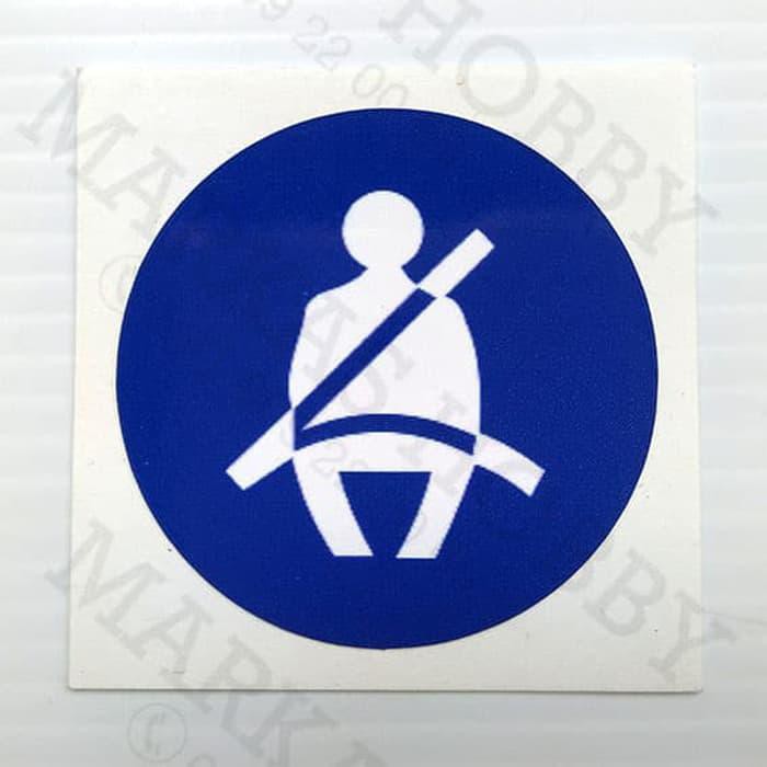 

Stiker / Sticker Seatbelt Bulat( Warning Sign )