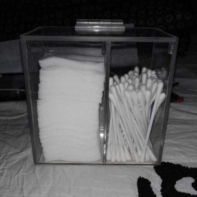Acrylic Cuttonbud / Tempat Kapas Dan Cuttonbud Akrilik