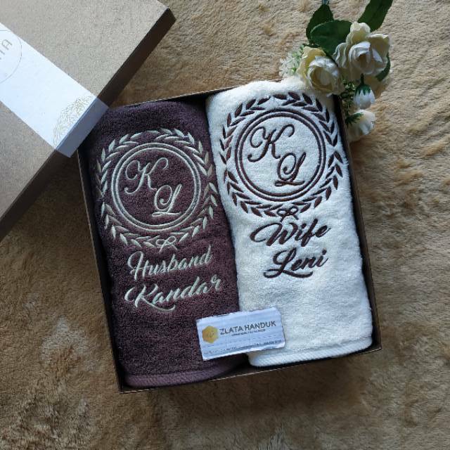Kado Seserahan Handuk Couple Bordir Terry Palmer Type Kado Seserahan Handuk Couple Bordir Terry Palmer Type