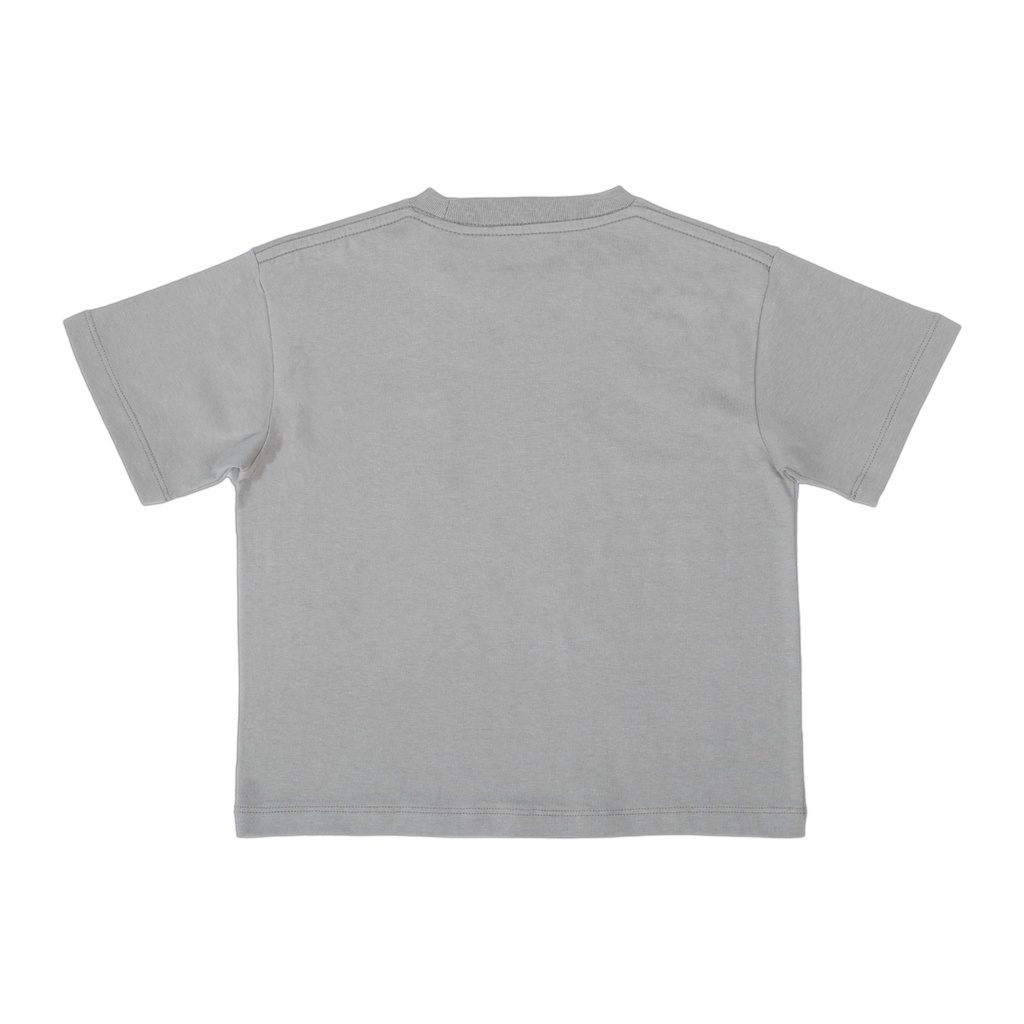 

ID FLADE STUDIOS - FLADE KIDS T-SHIRT POCKET TEE OVERSIZE - KAOS OVERSIZE ANAK LIGHT GREY