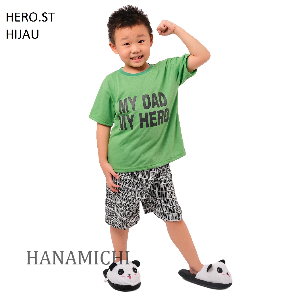 Hanamichi HERO.ST Setelan Anak Lengan Pendek